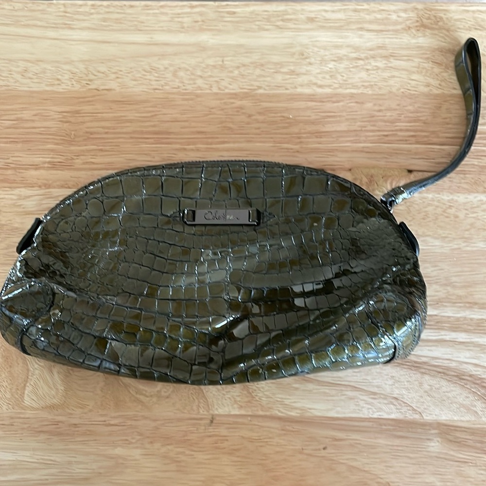 NWOT Cole Haan clutch/wristlet, army green